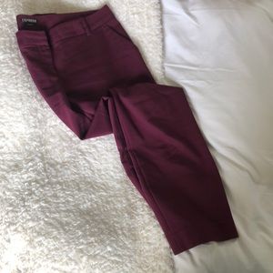Express 10 or dress pants maroon